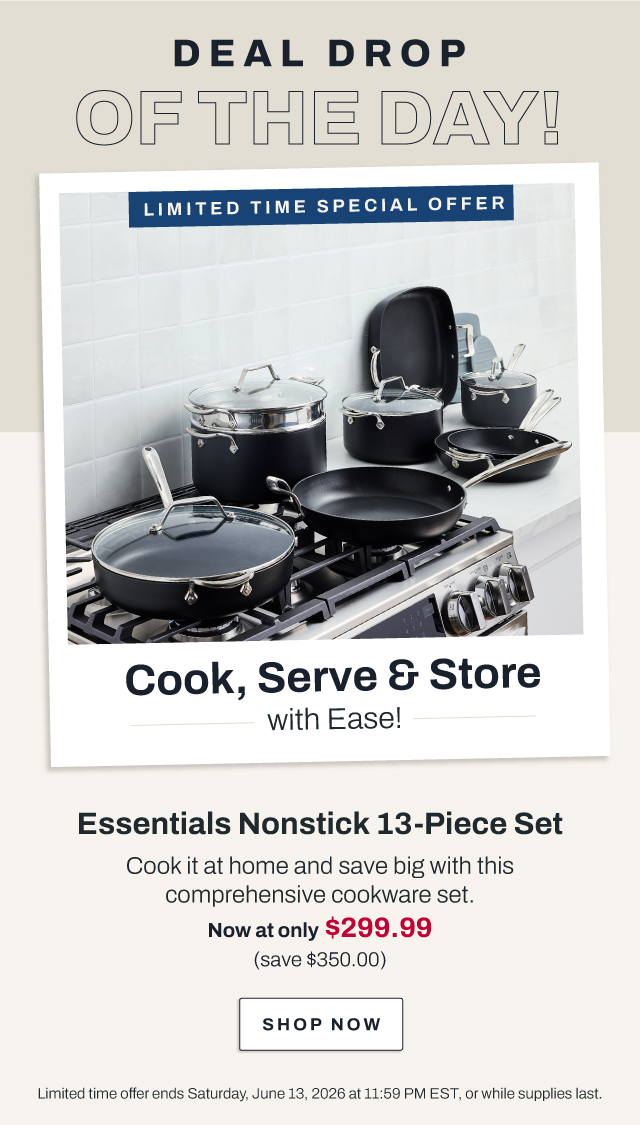 Essentials 13 piece set - shop now