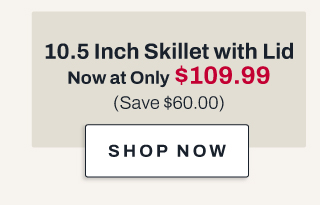 10.5 inch skillet with lid - shop now