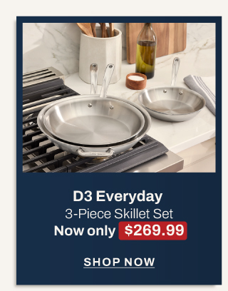 3 piece skillet set - shop now