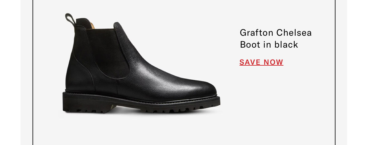 Click Here To Save On The Grafton Chelsea Boot In Black.