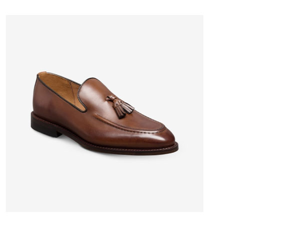 Click here to shop the Randolph Tassel Loafer in chili leather.
