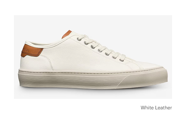 Click Here To Shop The Jones Sneaker In White Leather.