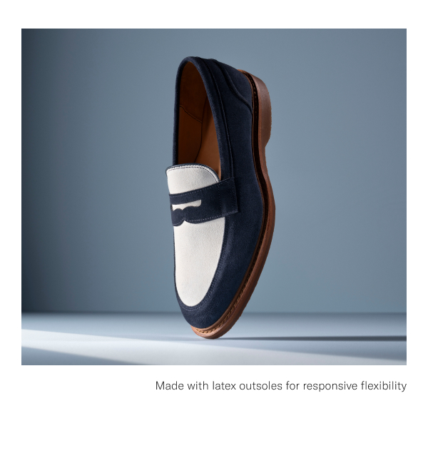 The Randolph Verse Spectator Loafer Is Made With Latex Outsoles For Responsive Flexibility.