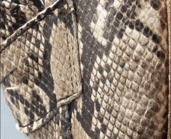 Gif Showing A Close-up Of The Python And Croco Leathers Featured On The Randolph 2.0 Loafer.