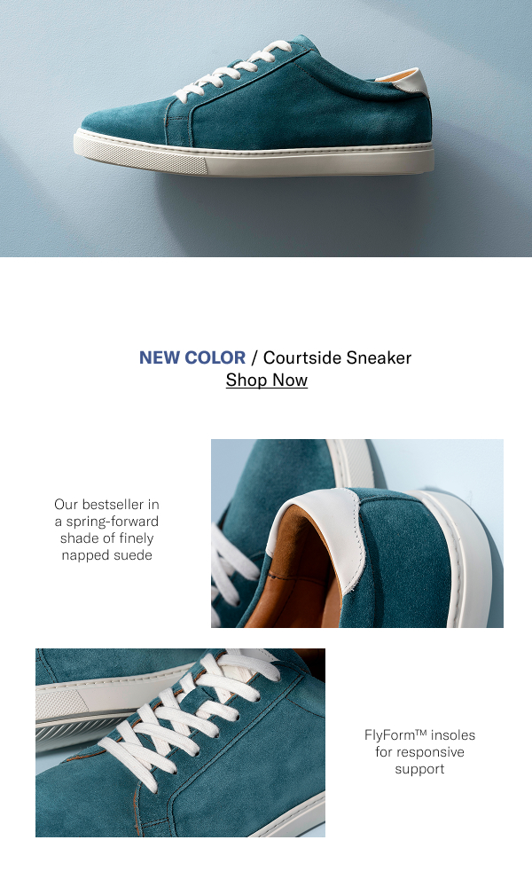 New Color - Courtside Sneaker - Click Here To Shop Now.