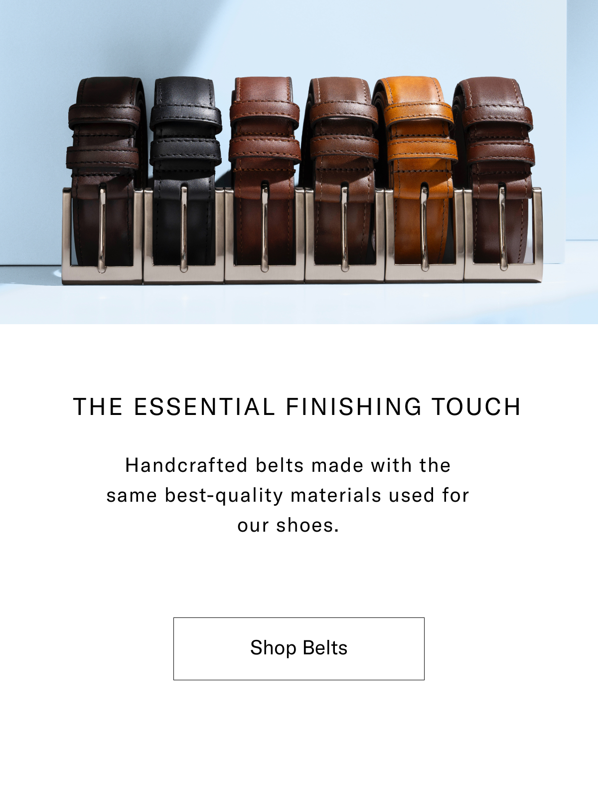 The Essential Finishing Touch - Click Here To Shop Belts.