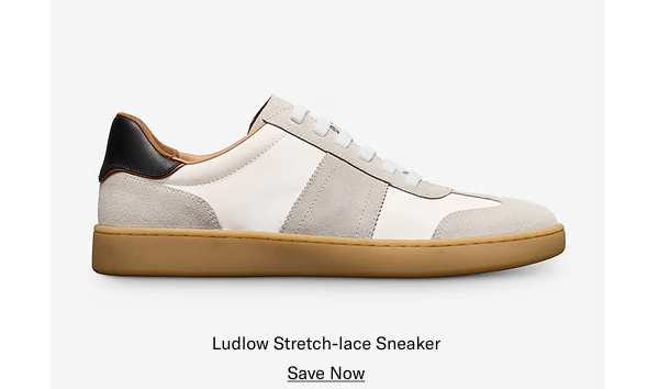 Click Here To Save On The Ludlow Stretch-Lace Sneaker.