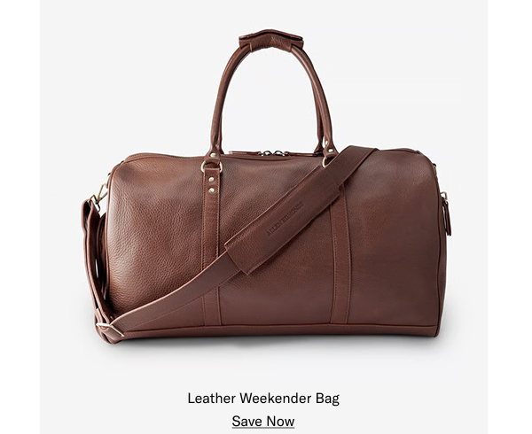 Click Here To Save On The Leather Weekender Bag