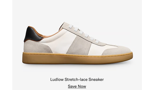 Click Here To Save On The Ludlow Stretch-Lace Sneaker.