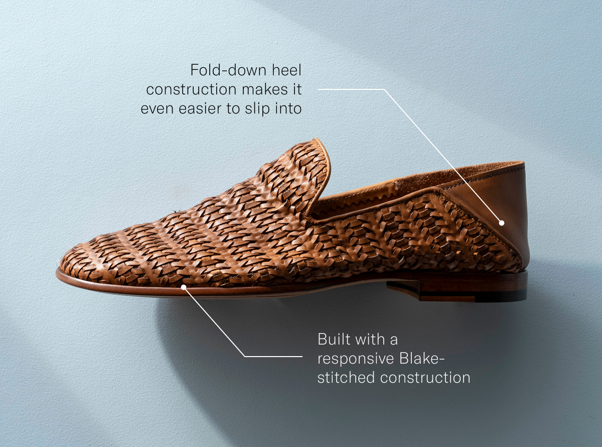 The Portofino Slip-on Loafer Features A Fold-down Heel Construction That Makes It Even Easier To Slip Into. It Is Also Built With A Responsive Blake-stitched Construction.