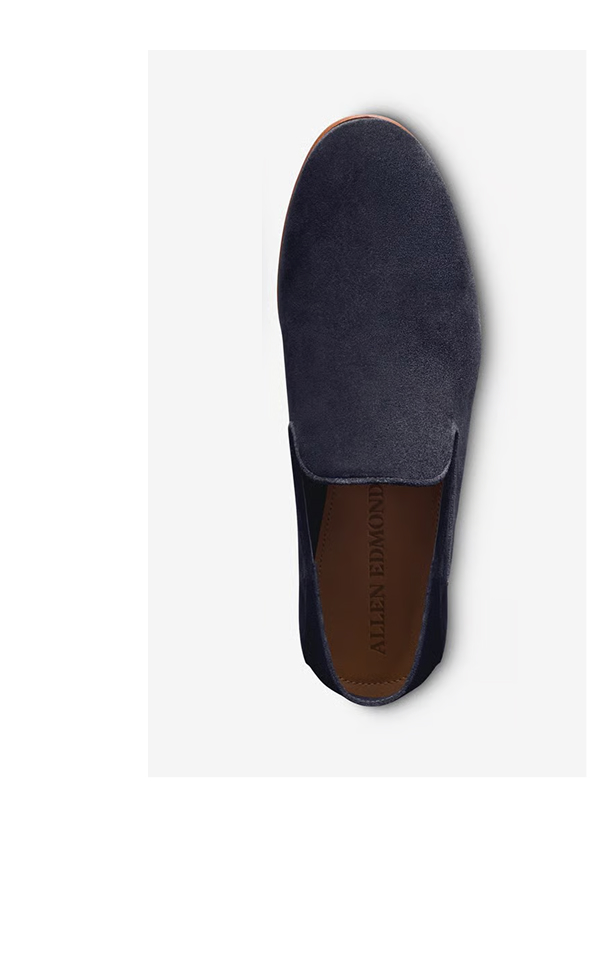 The Portofino Slip-on Loafer Is Available In Navy Suede.