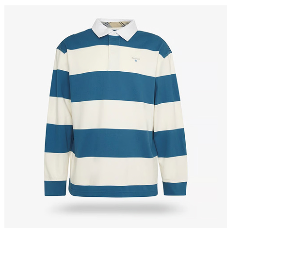Click Here To Shop The Barbour Broome Rugby Shirt In Midnight.