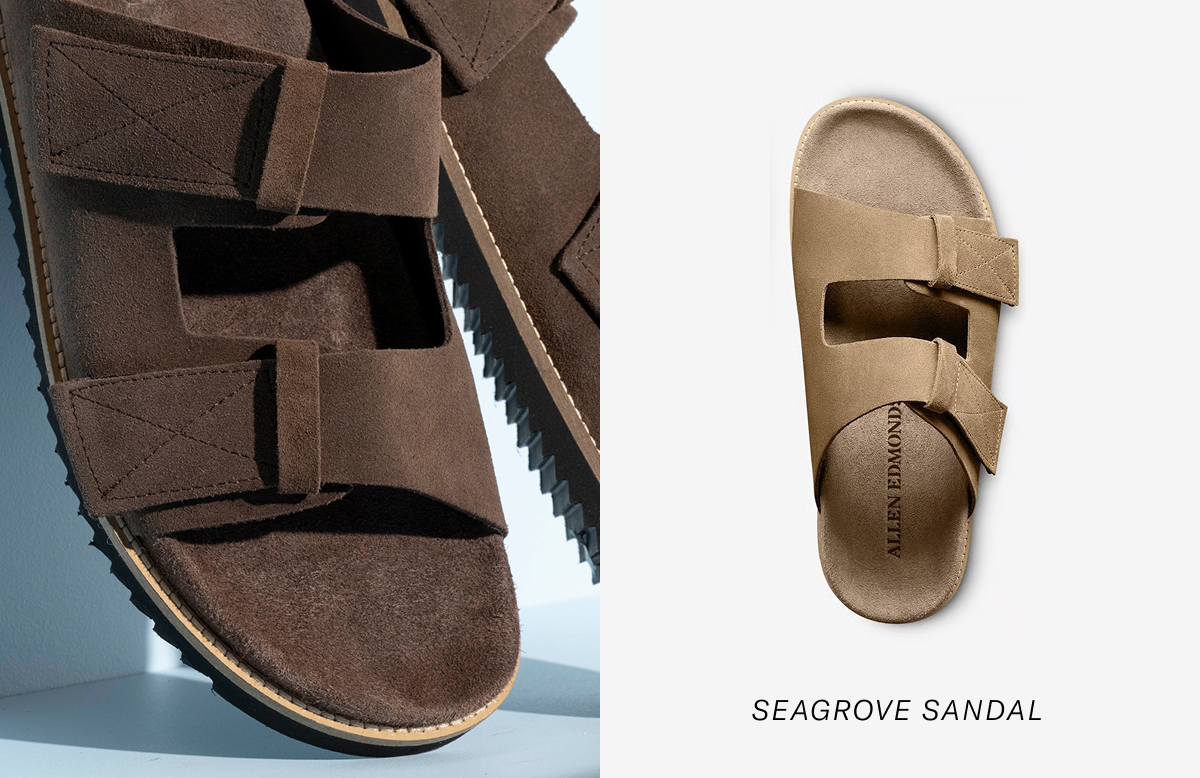Click Here To Shop The Seagrove Sandal Available In Two Suede Options.