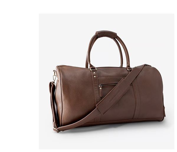 Click Here To Shop The Leather Weekender Bag.