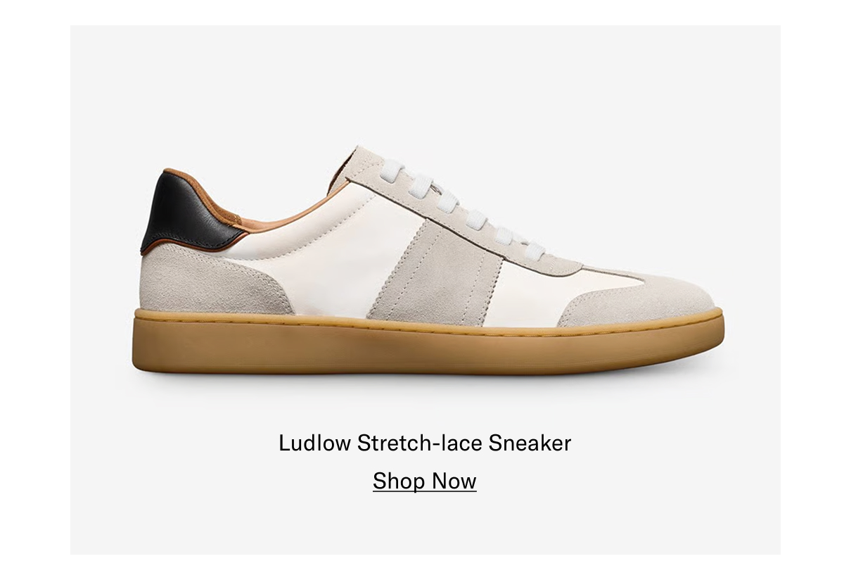 Click Here To Shop The Ludlow Stretch-lace Sneaker.