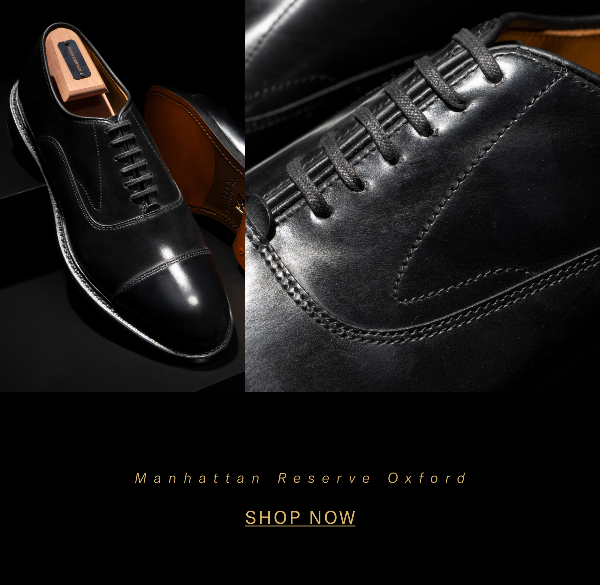 Click Here To Shop The Manhattan Reserve Cap-toe Oxford Dress Shoe In Three Leather Options Including Black Leather.