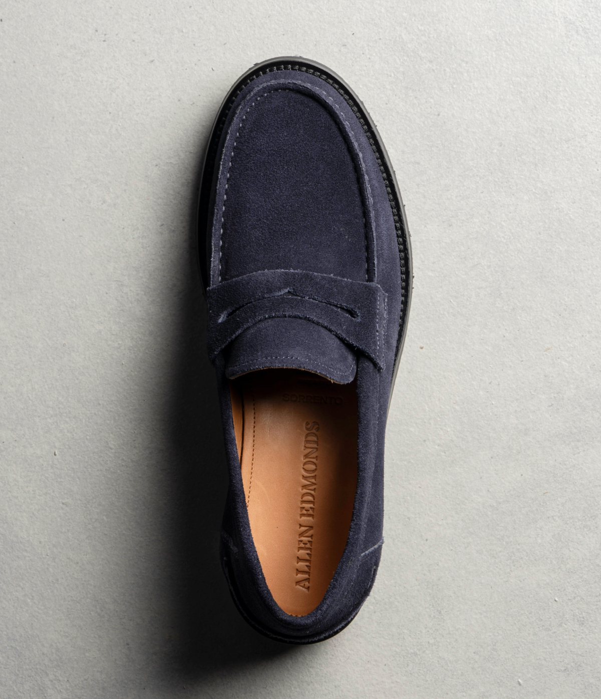 Click here to shop the Sorrento Penny Loafer in new colors including navy suede.