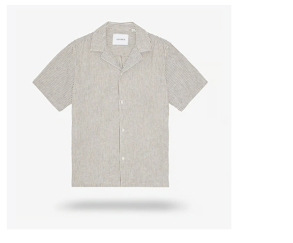 Click here to shop Les Deux Lukas Cotton-linen Short-sleeve shirt.
