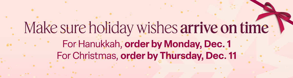 Holiday Shipping Dates