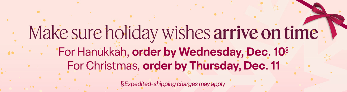 Holiday Shipping Dates