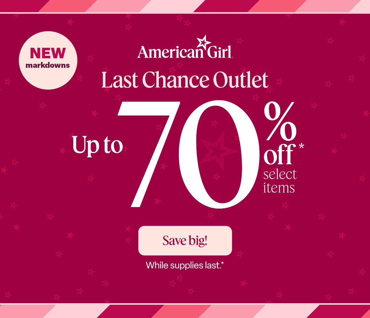 Last Chance Outlet // Save Big!