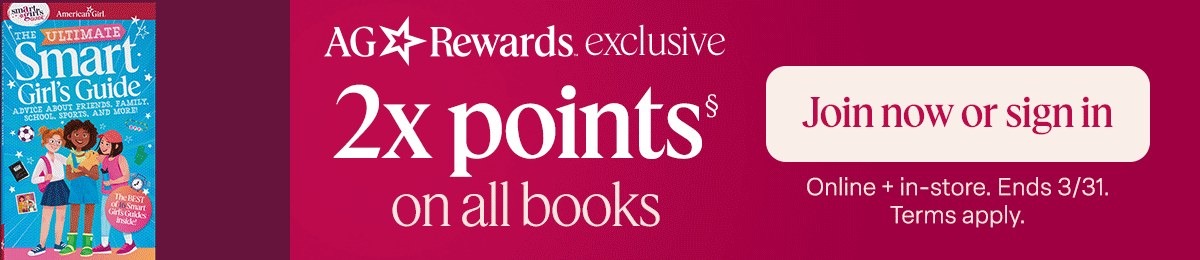 AG Rewards exclusive. 2x points on all books. Join now or sign in