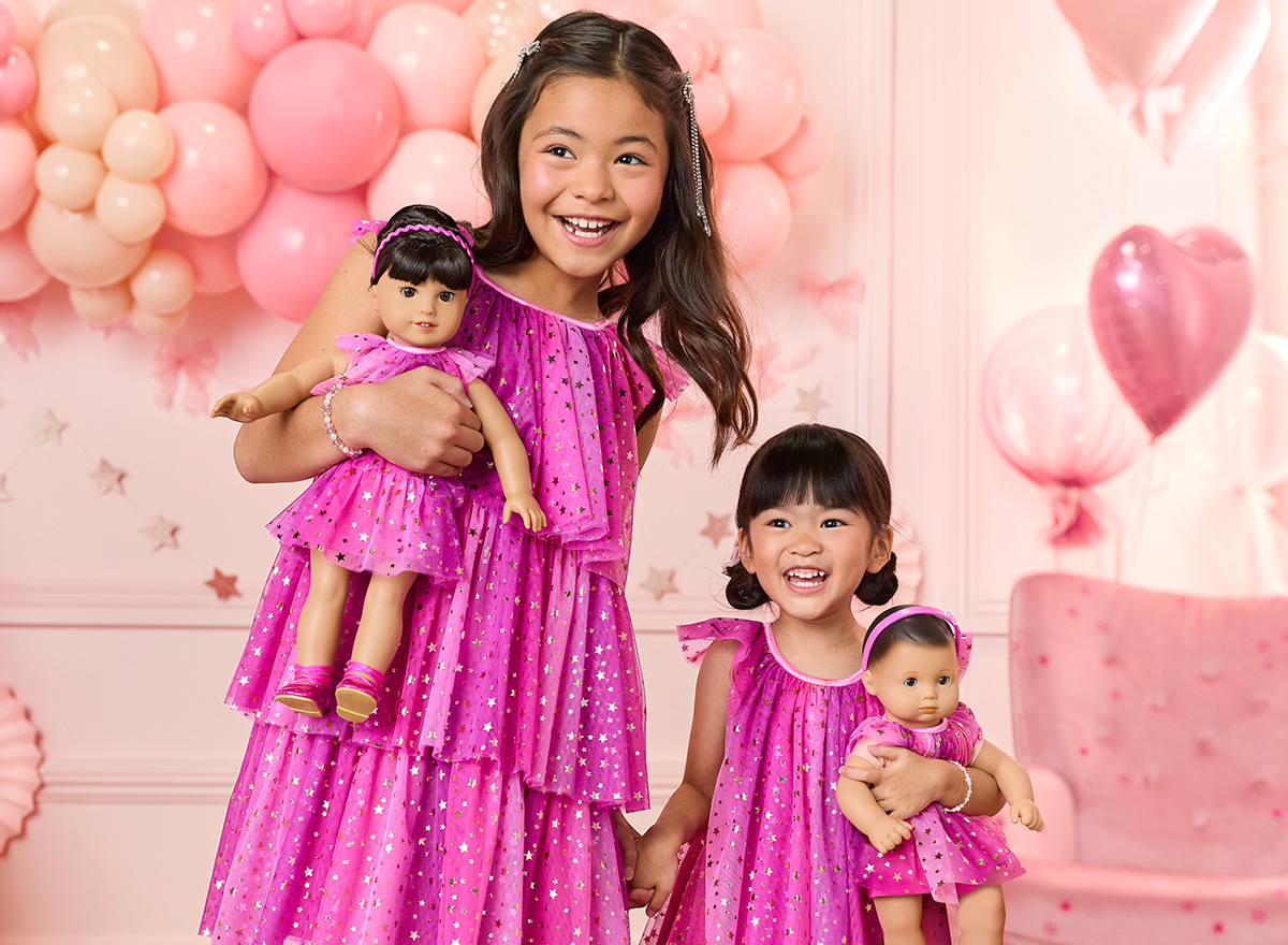 20% off§ matching girl dresses when you buy select doll dresses. Match & save! 
