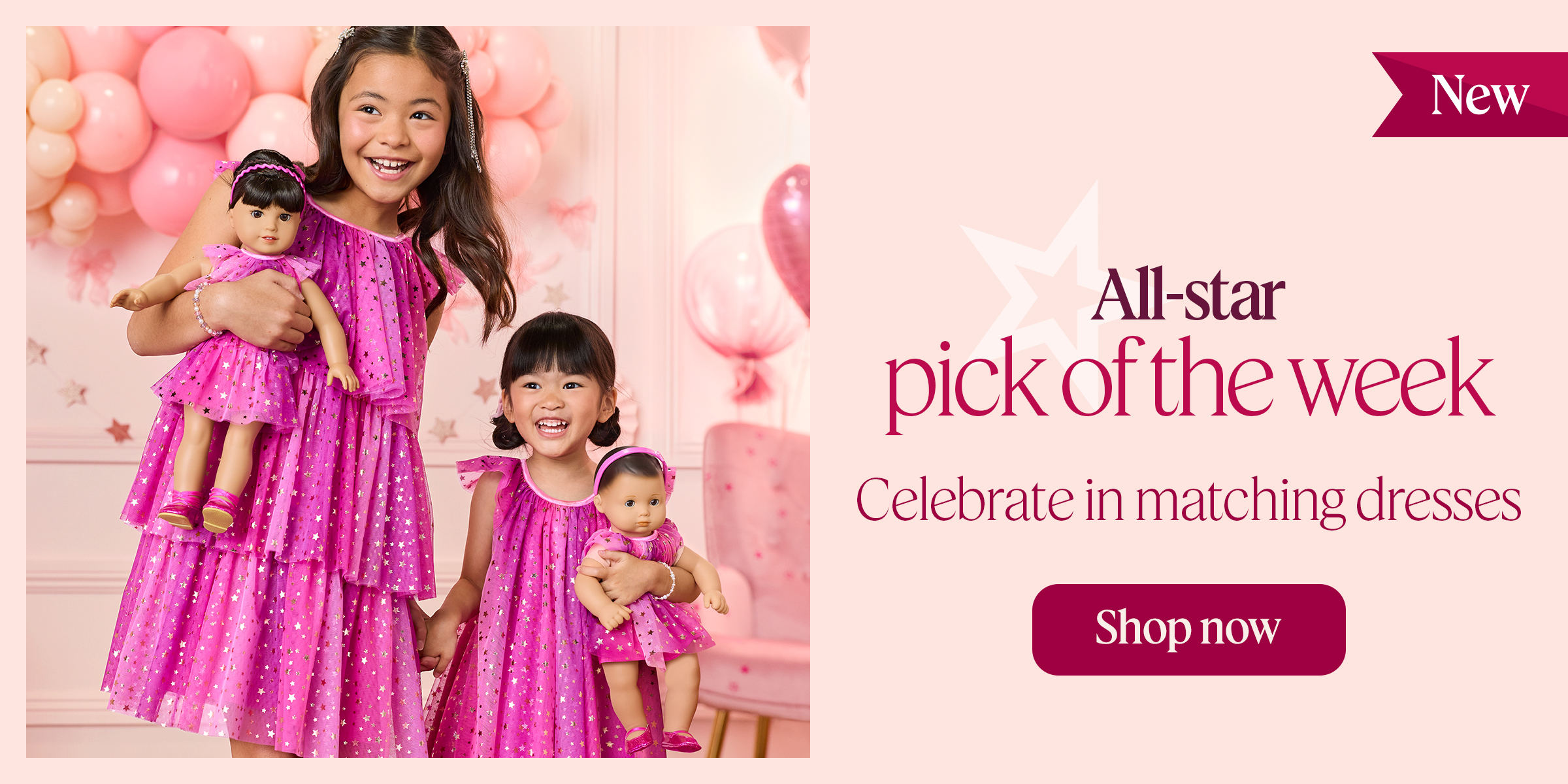 All-star pick of the week. Celebrate in matching dresses. Shop now