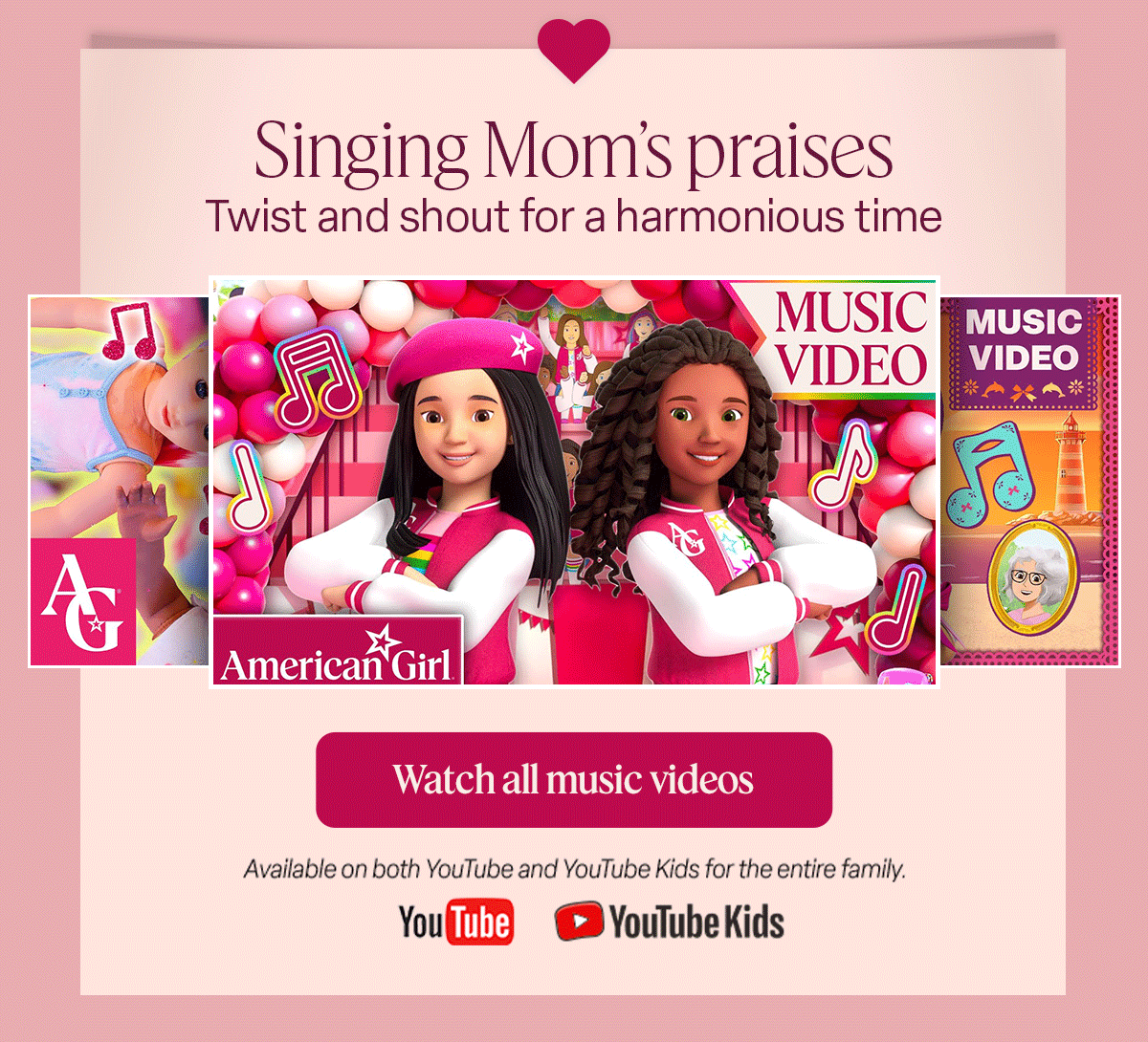 Singing Mom’s praises Twist and shout for a harmonious time. Watch all music videos