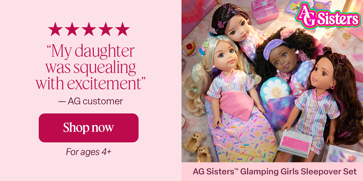 AG Sisters™ Glamping Girls Sleepover Set. Shop now