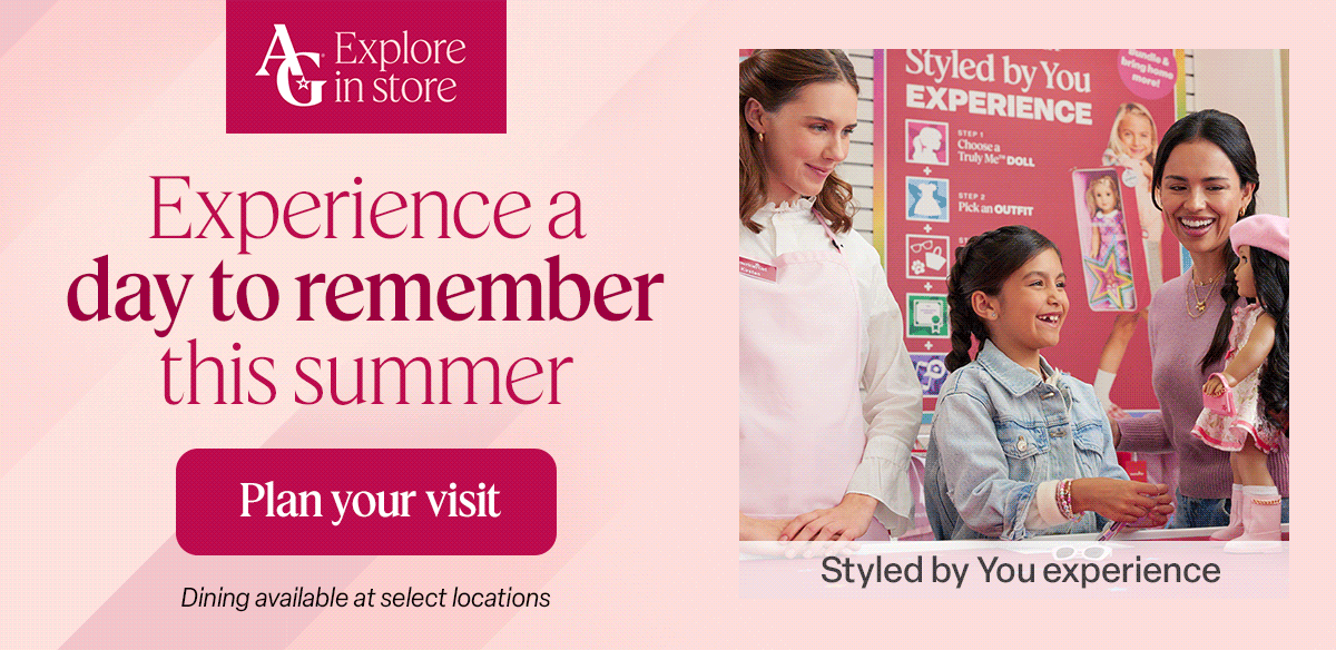 Experience a day to remember this summer.  Plan your visit. Dining available at select locations.