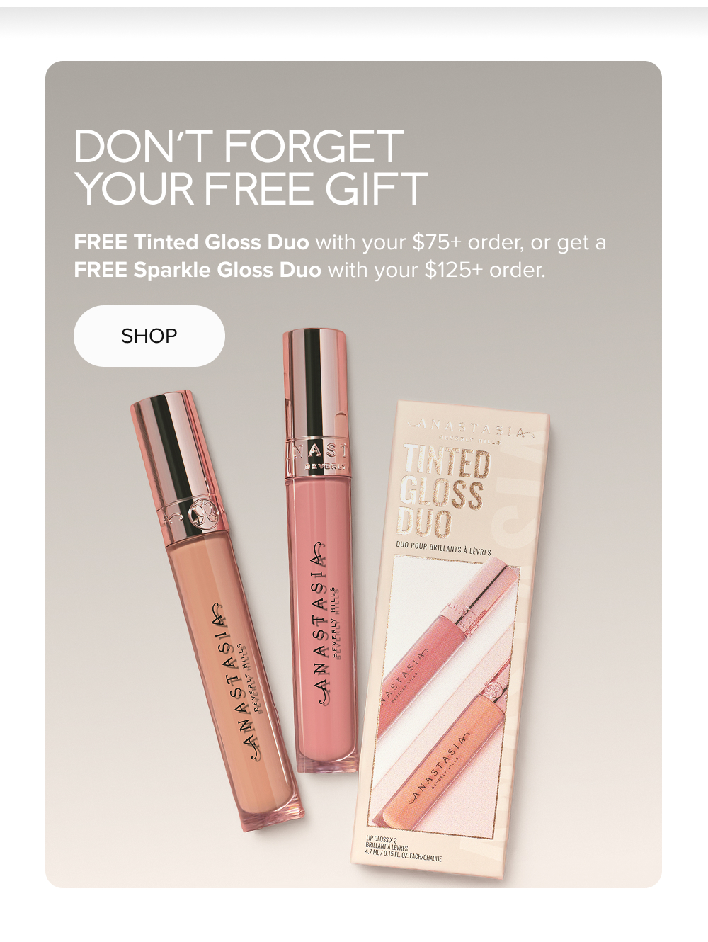 Don't Forget Your Free Gift