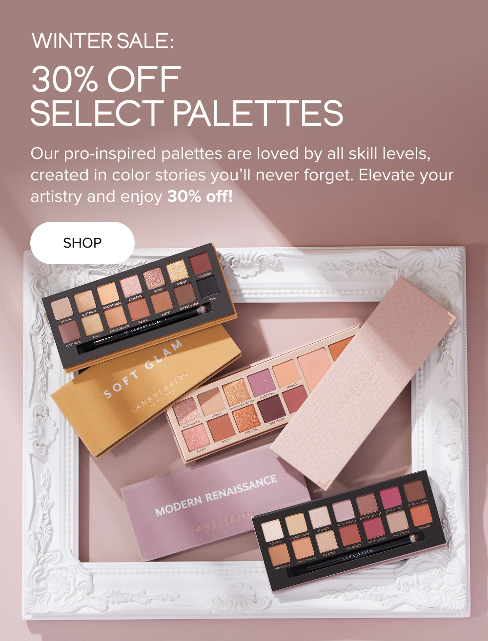 Winter Sale Is On! Save 30% Off Select Palettes