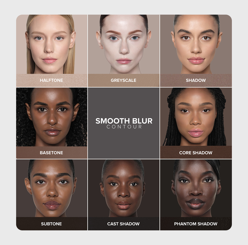 Smooth blur contour