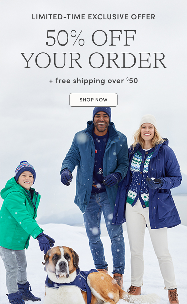 Shop 50% off your order