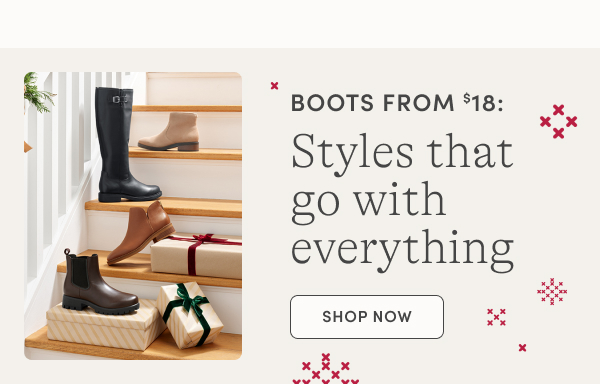 Boots from $18