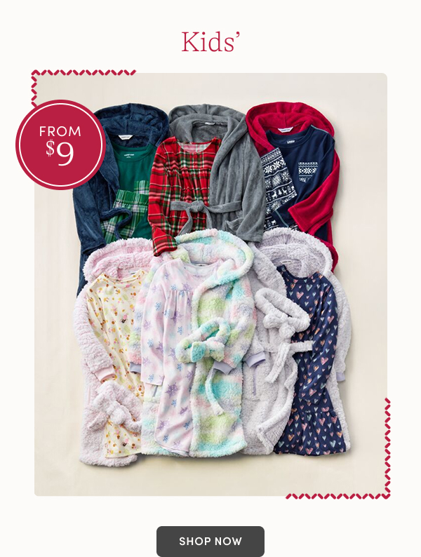 Kids pajamas from $10