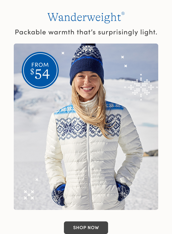 Wanderweight from $54