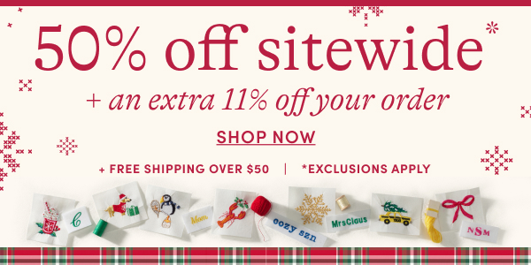 50% off sitewide + extra 10% off outerwear