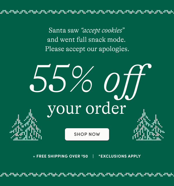 55% off sitewide