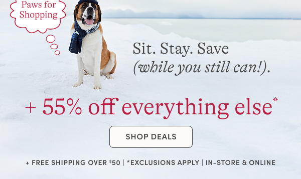 55% off Everything Else