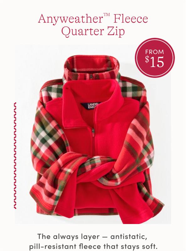 Anyweather Fleece from $15