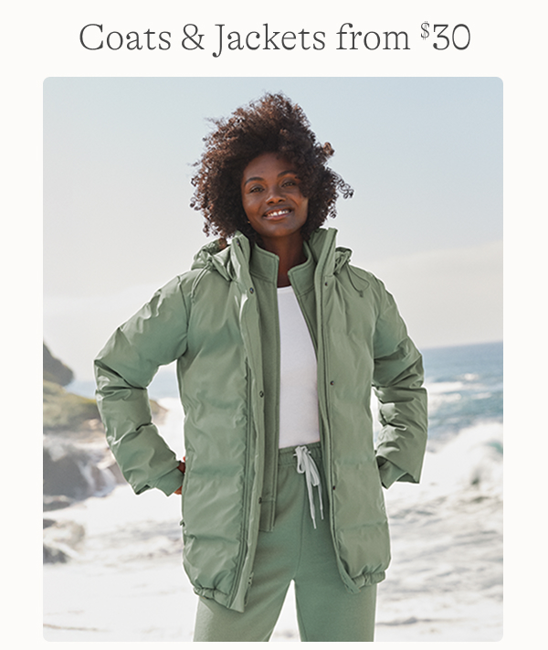 Coats and Jackets from $30