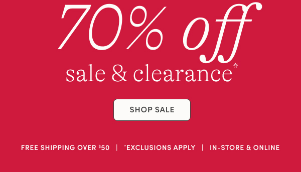 70% off Sale & Clearance