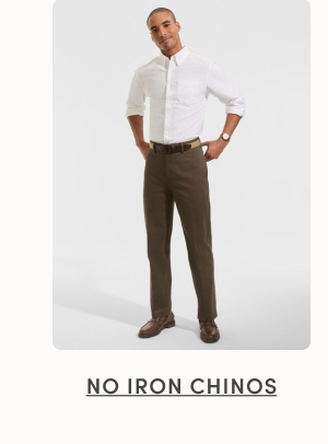 No Iron Chinos