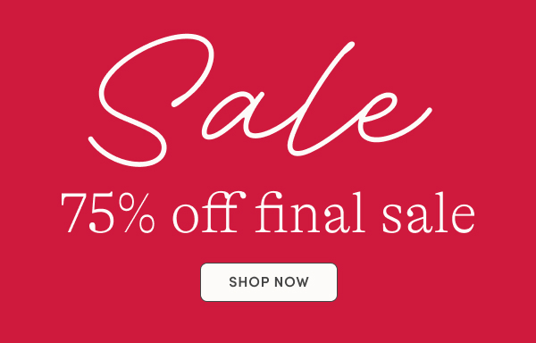 75% off final sale