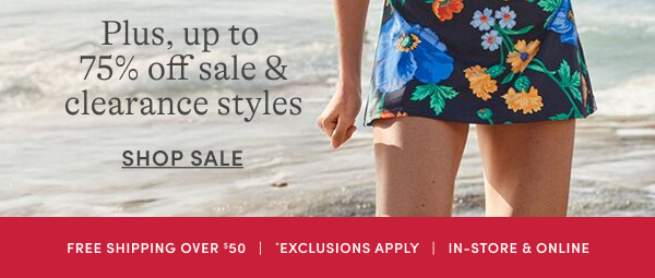 up to 75% Off Sale & Clearance