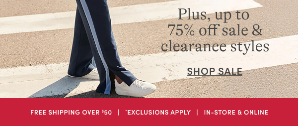 up to 75% Off Sale & Clearance