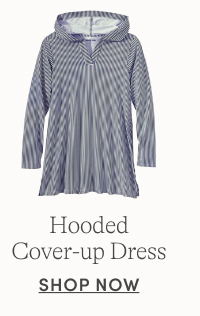Hooded cover-up dress
