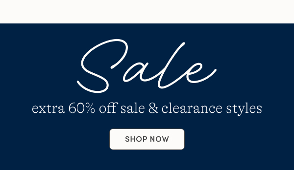 Extra 60% off sale & clearance